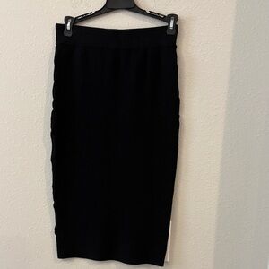 Leith Classic Black Pencil Skirt